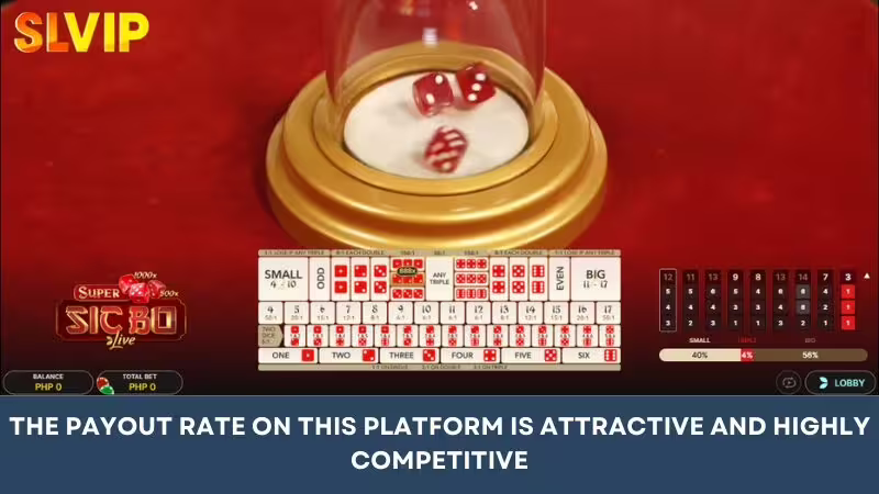 The payout rates available on this platform are attractive and highly competitive